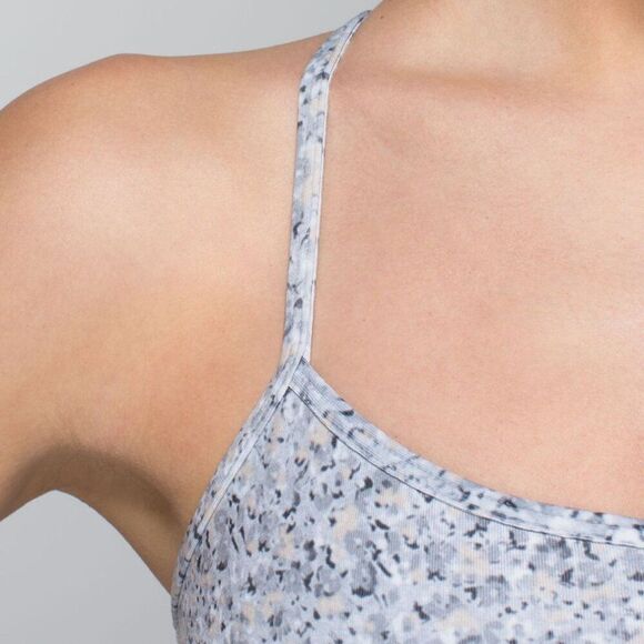 Lululemon Power Y Tank Petite Fleur Silver Spoon Size 4 - Picture 3 of 8